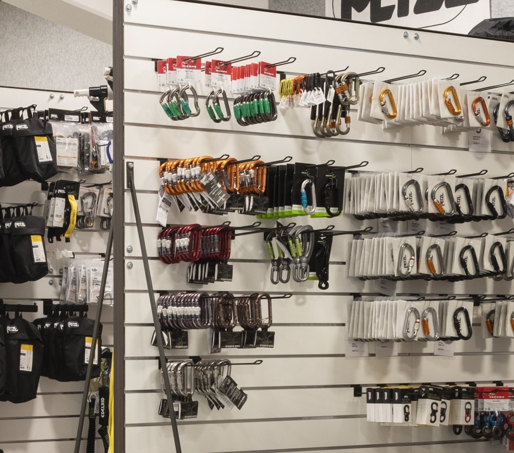 Viele Karabiner  – Toprope